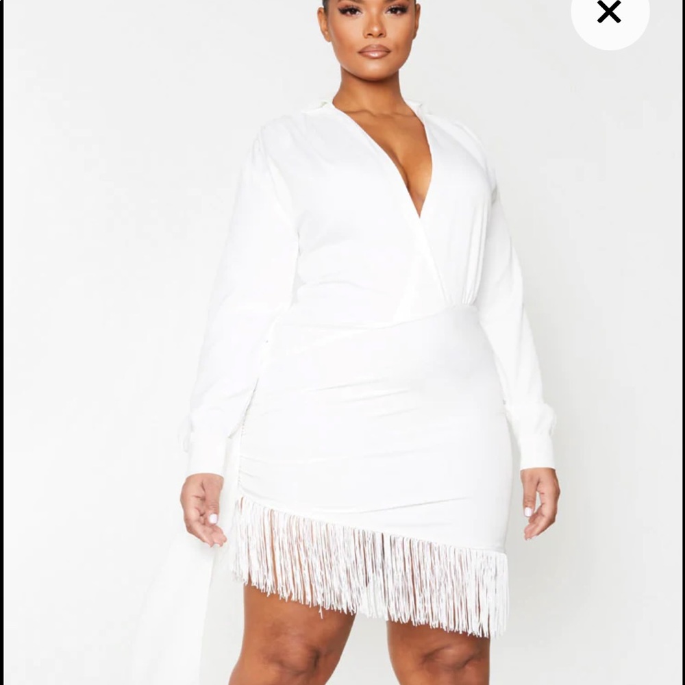 Pretty Little Thing White Dress NWOT